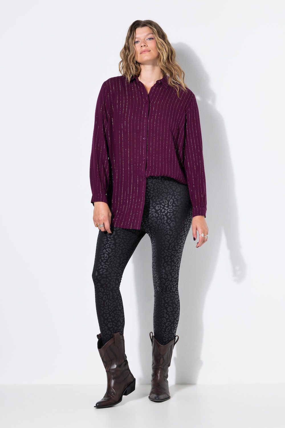 Leggings, Slim Fit. High Waist, Leo