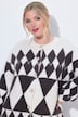 Strickjacke, Loose Fit, Rhombenmuster