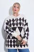 Strickjacke, Loose Fit, Rhombenmuster