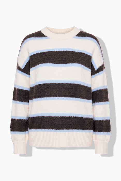 Pullover, Loose Fit, Blockstreifen, Ballon-Langarm
