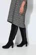 Kleid, bedruckt, A-Linie, V-Ausschnitt, 3/4-Arm