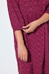 Kleid, bedruckt, A-Linie, V-Ausschnitt, 3/4-Arm