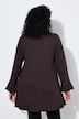 Longshirt, Zierbänder, A-Linie, Tunika-Ausschnitt, Langarm