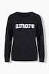 Pullover, Schriftmotiv Amore, Langarm