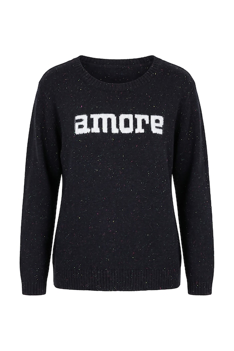 Pullover, Schriftmotiv Amore, Langarm
