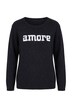 Pullover, Schriftmotiv Amore, Langarm