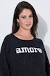 Pullover, Schriftmotiv Amore, Langarm