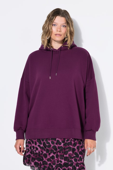 Hoodie, cropped oversized, Kapuze