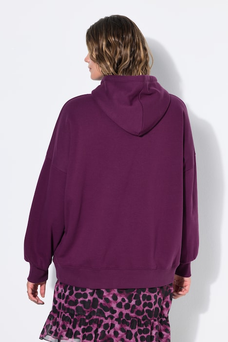 Hoodie, cropped oversized, Kapuze