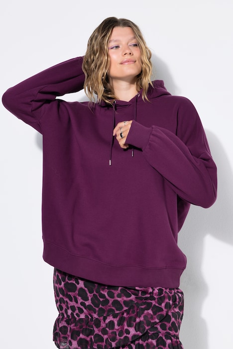 Hoodie, cropped oversized, Kapuze