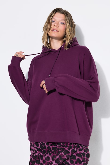 Hoodie, cropped oversized, Kapuze