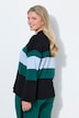 Pullover, Loose Fit, Blockstreifen, Stehkragen