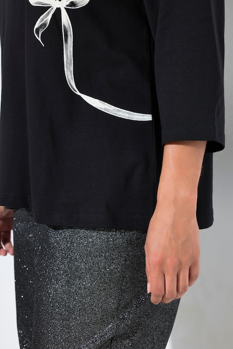 Shirt, Schleifen, Rundhalsausschnitt, 3/4-Arm