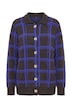 Checked Collared Cardigan