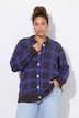 Strickjacke, Straight Fit, Karomuster, Langarm