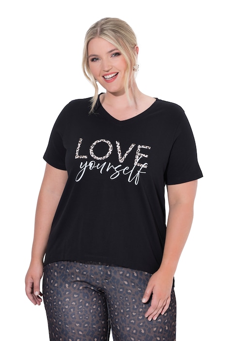 Love Yourself Leopard Print Tee