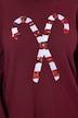 Weihnachts-Pullover, Zuckerstangen, Rundhals Langam