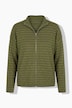 Strickjacke, oversized, Ringelstrick, Troyerkragen