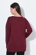 Weihnachts-Pullover, Girlanden, V-Ausschnitt, Langarm