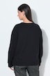 Sweat-shirt avec perles brodées fantaisie, col rond et manches longues