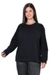 Sweatshirt, Zierperlen-Stickerei, Rundhals, Langarm