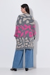 Cardigan long, motif léopard coloré, manches longues