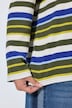 Shirt, Ringel, Slim, Stehkragen, Langarm