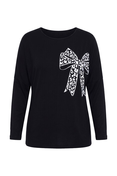 Longsleeve, Komfort Fit, Schleifen-Motiv, Fledermaus-Langarm
