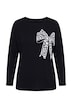 Longsleeve, Komfort Fit, Schleifen-Motiv, Fledermaus-Langarm