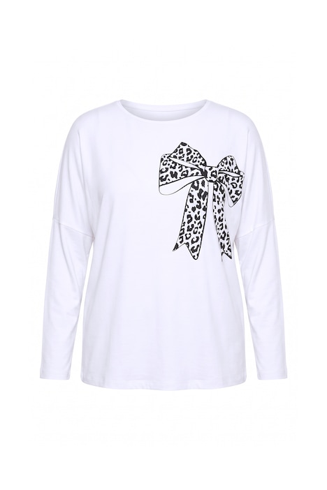 Longsleeve, Komfort Fit, Schleifen-Motiv, Fledermaus-Langarm