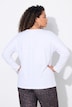T-shirt met lange mouwen, comfortabele pasvorm, strikmotief, vleermuismouwen