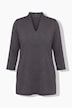 Shirt, Ringel, Kelchkragen, 3/4-Arm, Pima Cotton