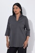 Shirt, Ringel, Kelchkragen, 3/4-Arm, Pima Cotton