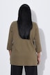 Shirt, Ringel, Kelchkragen, 3/4-Arm, Pima Cotton