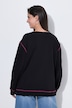 Sweatshirt, Ziernähte, Oversized, Rundhals, Langarm