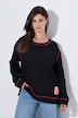 Sweatshirt, Ziernähte, Oversized, Rundhals, Langarm