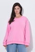 Sweat-shirt oversize, col rond et manches longues, coutures fantaisie