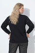 Sweatshirt, Ziersteine, Oversized, Rundhals, Langarm