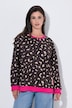 Sweatshirt, Leomuster, Oversized, Rundhals, Langarm