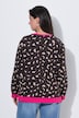 Sweatshirt, Leomuster, Oversized, Rundhals, Langarm