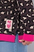 Sweatshirt, Leomuster, Oversized, Rundhals, Langarm