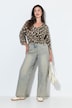 Jeans Mary, extraweites Bein, Glitzernieten, Konfortbund