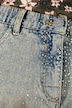 Jeans Mary, extraweites Bein, Glitzernieten, Konfortbund