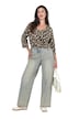 Jeans Mary, extraweites Bein, Glitzernieten, Konfortbund