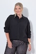 Musselin-Hemdbluse, oversized, Langarm
