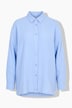 Musselin-Hemdbluse, oversized, Langarm