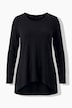 Longsleeve, A-Linie, Zipfelsaum