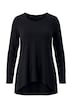 Longsleeve, A-Linie, Zipfelsaum