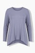Longsleeve, A-Linie, Zipfelsaum