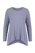 Longsleeve, A-Linie, Zipfelsaum